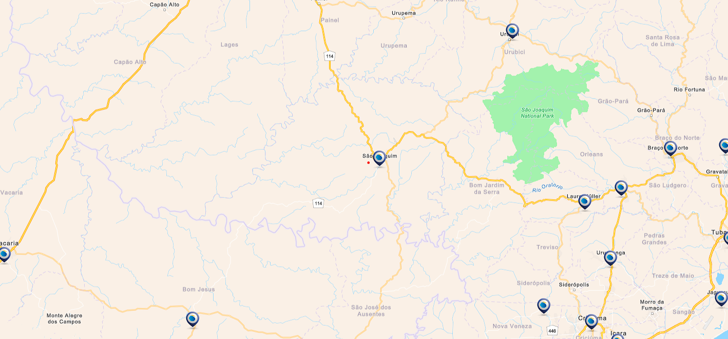 Mapa Circunscrição São Joaquim Site Registro de Imóveis